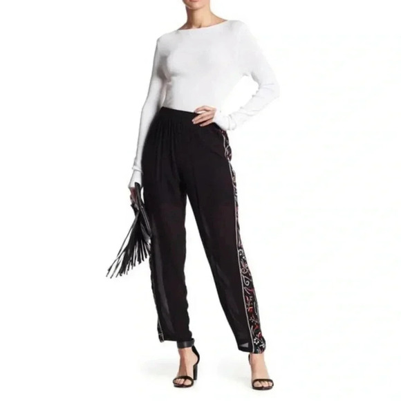 NWT Anthropologie Raga Darsha Embroidered Stripe on the side- size small - Picture 7 of 9